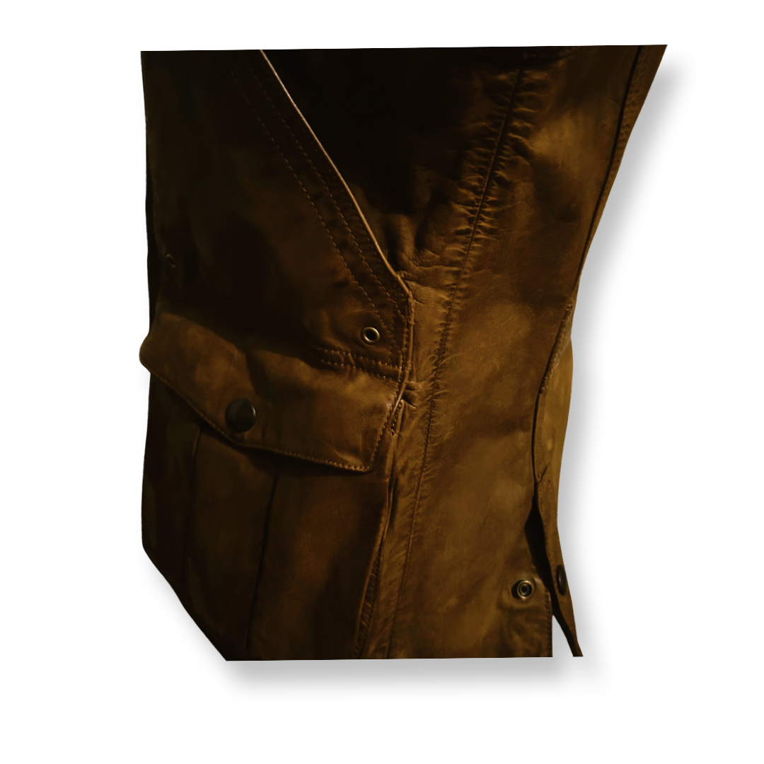 RALPH LAUREN leather vest
